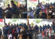 Jelang HUT Kota Ambon, Satuan Polisi Pamong Praja Kota Ambon Berbagi Kasih Dengan Warga Hunuth