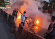 Damkar Bergerak Cepat, Mobil Terbakar di Jalan Sudirman Ambon Berhasil Dipadamkan
