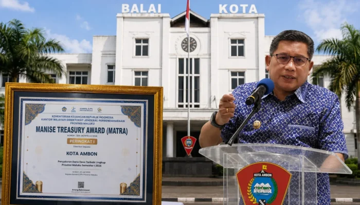 Kota Ambon Sabet Peringkat I Manise Treasury Award, Terbaik Salurkan Dana Desa Semester I 2026