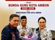 Lisa Wattimena dikukuhkan Sebagai BUNDA GURU KOTA AMBON Pada Konferensi Kerja I PGRI Kota Ambon
