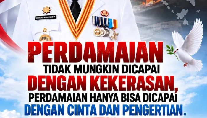 Bodewin : Perdamaian Tidak Mungkin Dicapai Dengan Kekerasan, Perdamaian Hanya Bisa Dicapai Dengan Cinta Dan Pengertian