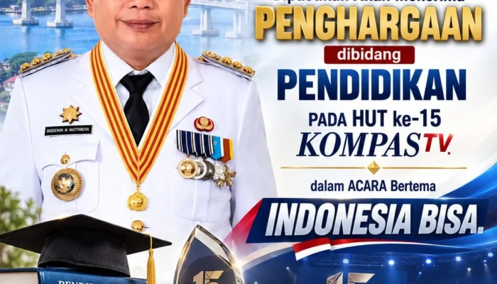 Kota Ambon Akan Terima Penghargaan Kategori Apresiasi Daerah Peduli Akses dan Infrastruktur Pendidikan Pada HUT ke-15 Kompas TV Dalam Acara Bertajuk Indonesia B15A