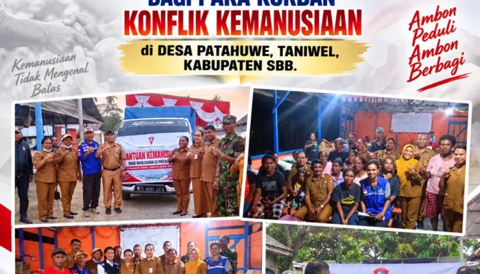 Pemerintah Kota Ambon Salurkan Bantuan Sembako Bagi Para Korban Konflik Kemanusiaan di Desa Patahuwe, Taniwel, SBB