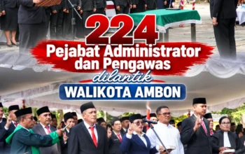 224 Pejabat Administrator dan Pengawas Dilantik Walikota Ambon