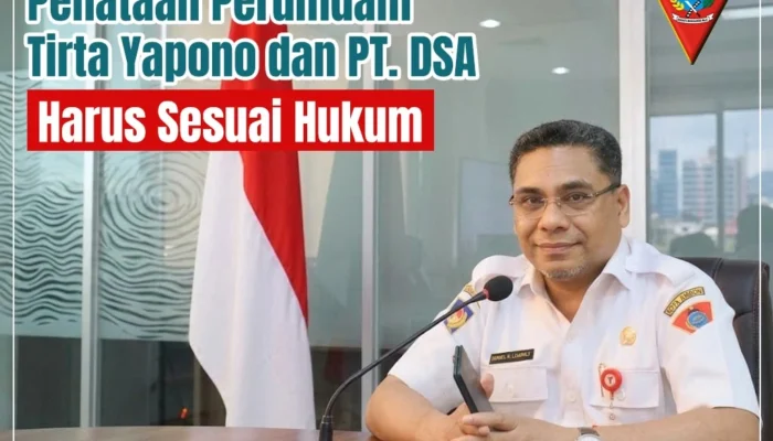 Pemkot Ambon Tegaskan , Penataan Perumdam Tirta Yapono dan PT DSA Harus Sesuai Hukum