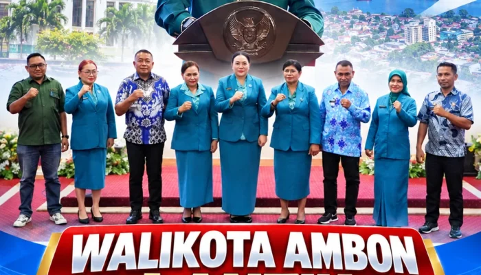 Walikota Ambon Lantik Ketua TP PKK Kecamatan Nusaniwe, Leitimur Selatan Dan Teluk Ambon Di Balai Kota Ambon
