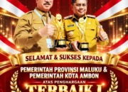 Kota Ambon Raih Peringkat Pertama Regional TPAKD, Wali Kota Apresiasi Sinergi Lintas Sektor